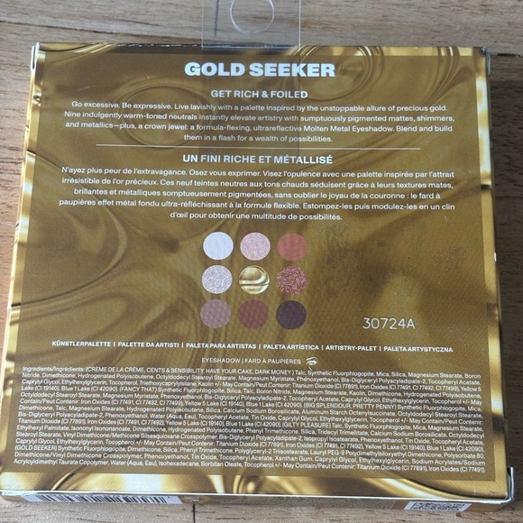 NIB Morphe Rich & Foiled Gold Seeker 9-pan Artistry Eyeshadow Palette SOLD OUT - Picture 7 of 10